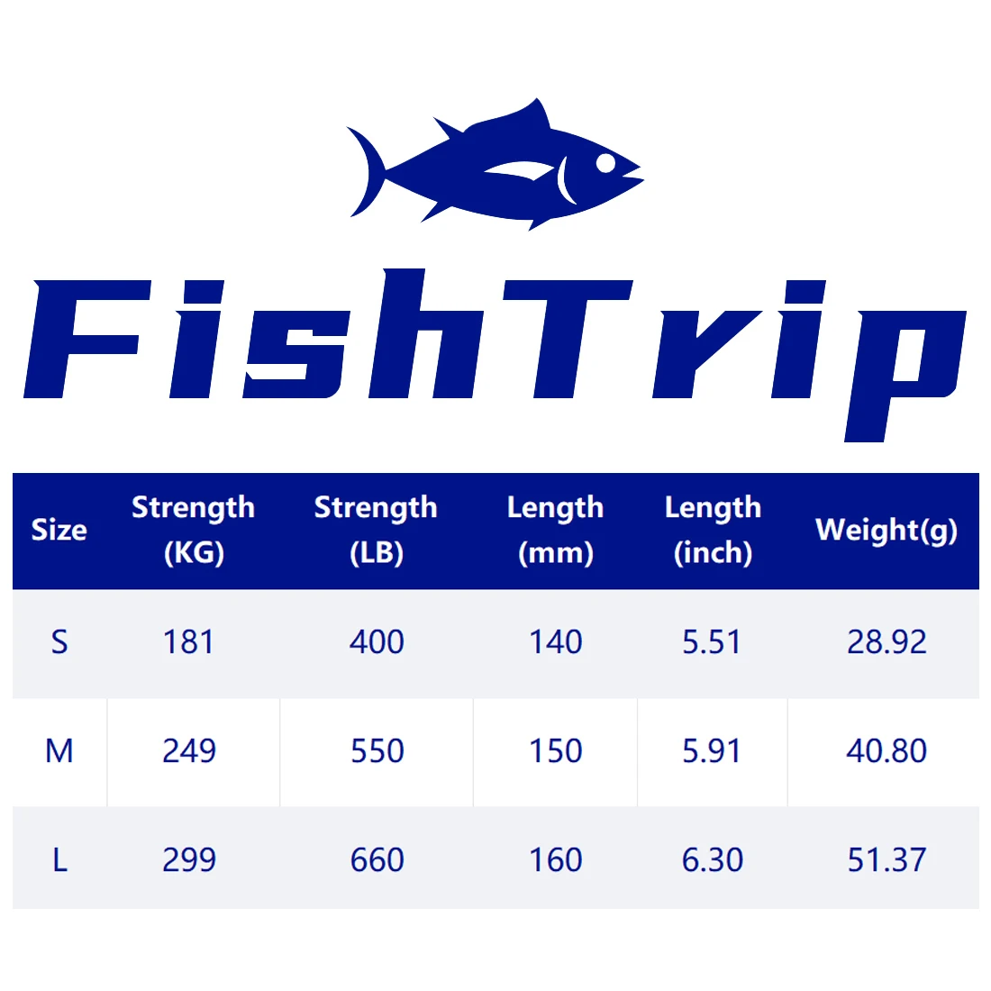 FishTrip-Clip a presión de línea larga de atún, Clips de tiburón de alta resistencia, accesorios giratorios de pesca submarina - imagen 2
