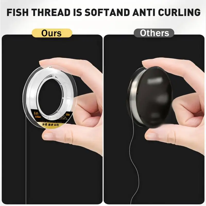 Sedal de pesca de nailon superfuerte, monofilamento japonés de fluorocarbono, accesorios de pesca de carpa, lubina, 120Mpesca accesorios de pesca pesca accesorio pesca accesorios mar hilo trenzado pesca hilo de pesca - imagen 4