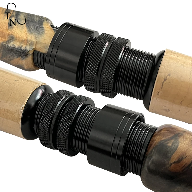 TN93-caña de pescar ultraligera de fibra de carbono, 454UL, 4 secciones, guía FUJI K - imagen 5