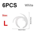 6PCS L White