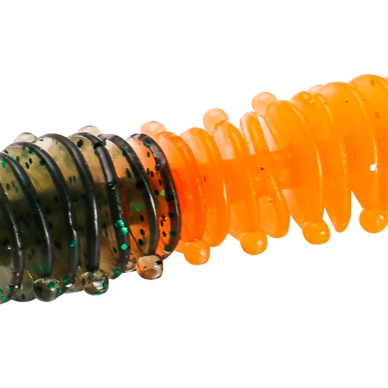 12 unids/lote supercontinente cebo de gusano cebo suave Tanta 50mm1.3g Señuelos de Pesca Pesca de carpa señuelo de lubina Isca artificial PVA - imagen 3