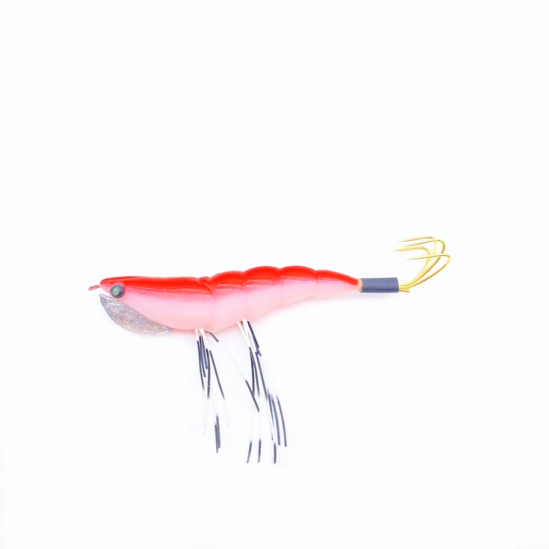 Señuelo de pesca de cebo de madera con anzuelo de camarón falso, plantilla de calamar Wobbler, cebo duro Artificial, cebo de pulpo, nuevo, 12,5 cm, 17,5g, 10 piezas - imagen 3