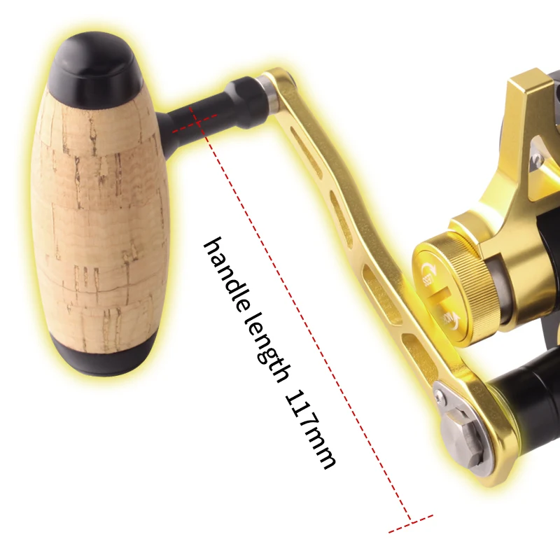 Kawa Ocean carrete de Jigging lento cuerpo de Metal máquina CNC rueda de tambor arrastre máximo 30kg peso 606,5g rodamientos 14 + 1 relación 5,0: 1 carrete de barcos - imagen 5