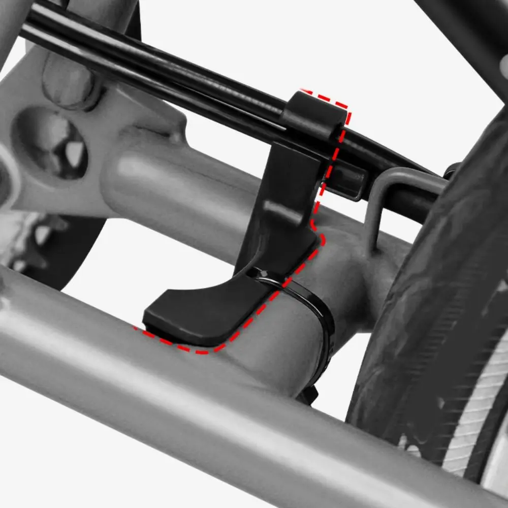 Previene la aflojamiento del bloque de parada de bicicleta plegable, estabilizador de cuadro de bicicleta Universal antideslizante, duradero para Brompton