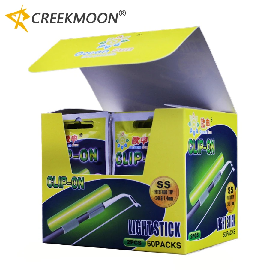 Palos luminosos pesca nocturna con clip y flotador - imagen 4