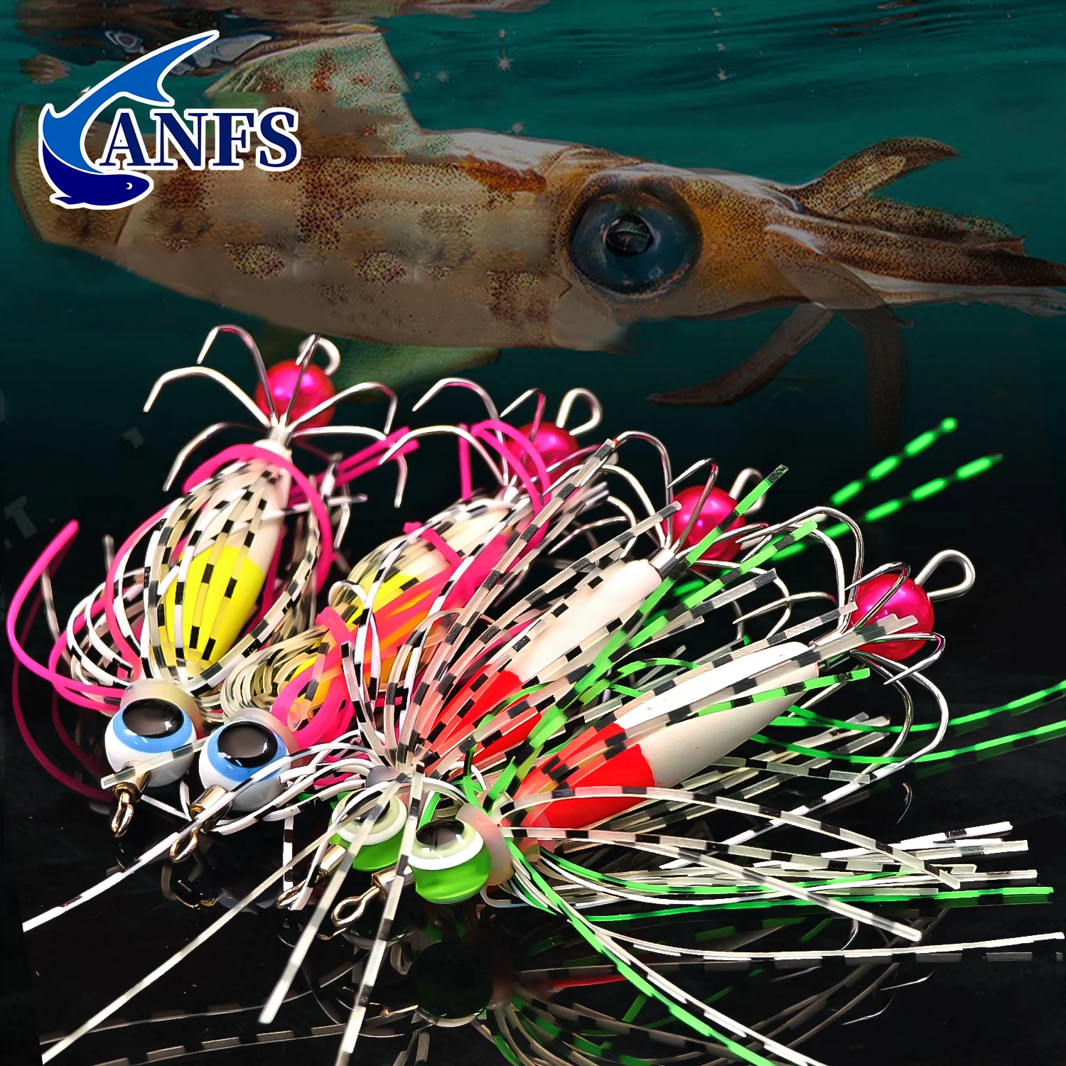Kit ANFS de plantillas de calamar fluorescentes