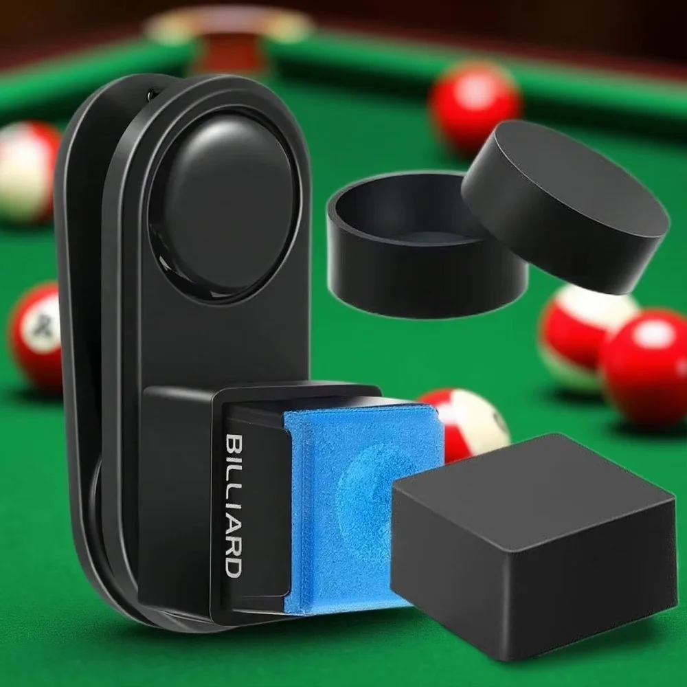 Estuche magnético para tiza de billar – Silencioso con clip hermético - imagen 5