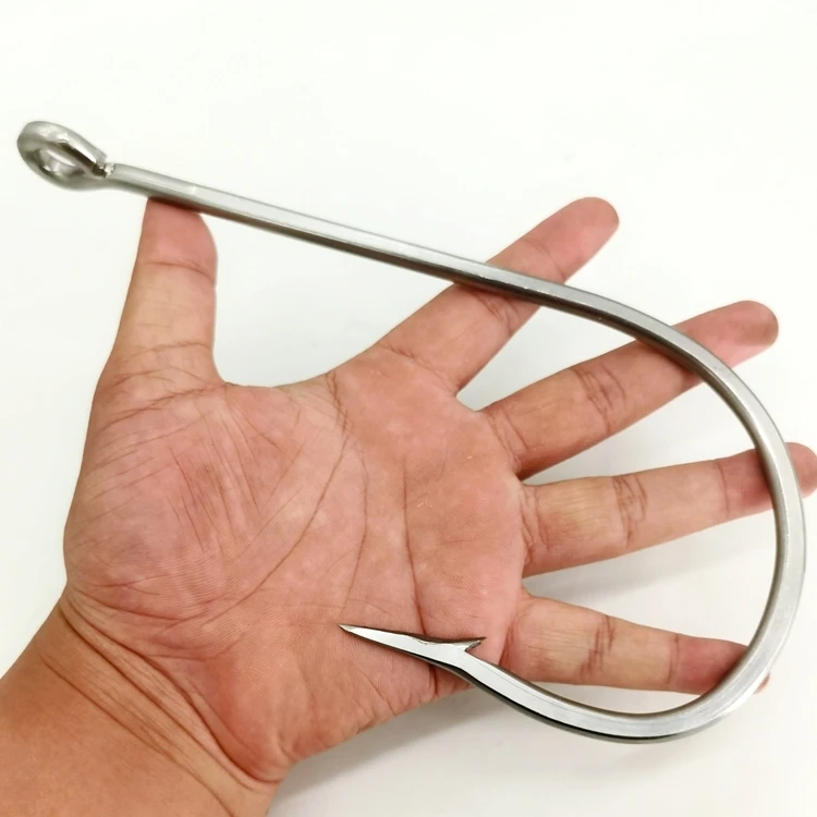 Anzuelo de pesca de acero de alto carbono, herramienta de 5 piezas, gran tamaño, tiburón, grouper gigante, accesorios de agua salada - imagen 4