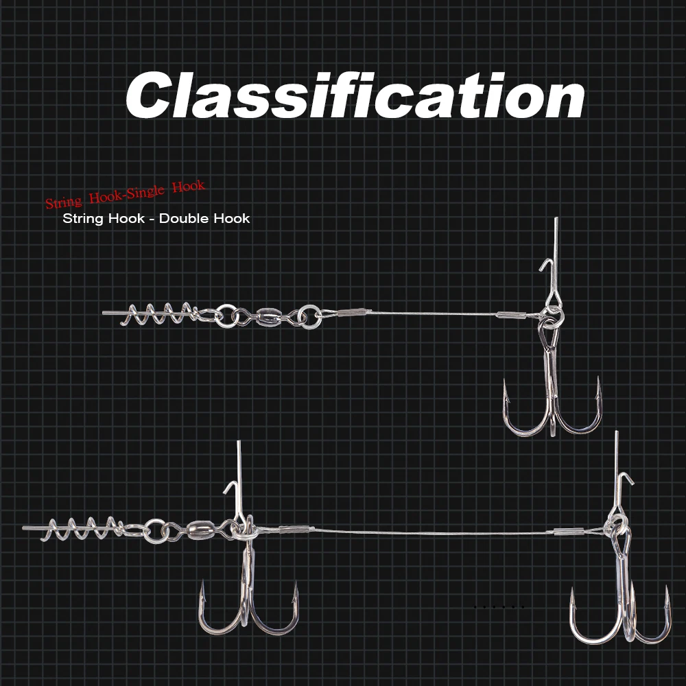 Hunthouse-aparejo de señuelo suave para sábalo grande, herramienta de pesca de 9cm y 12cm, gancho individual, doble gancho - imagen 5