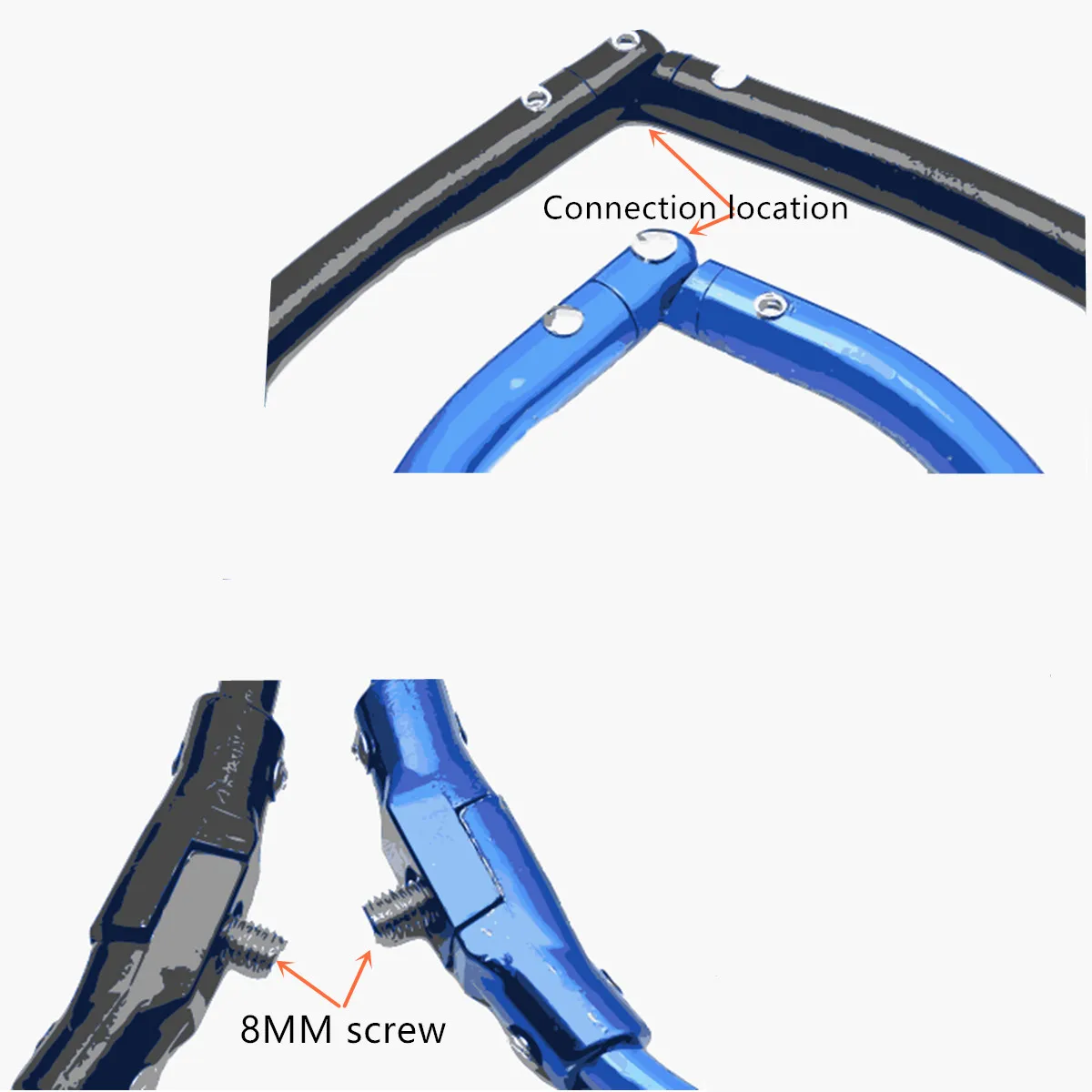 Red De aterrizaje De aleación De titanio duro para reemplazar marco plegado redondo accesorios De red Brail diámetro 40cm-50cm herramienta De Pesca para peces - imagen 5