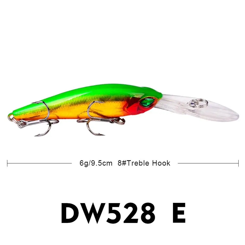 Cebo flotante duro para Pesca, Señuelos de pececillos artificiales de 9,5 cm y 6g, accesorios para exteriores, envío directo - imagen 5