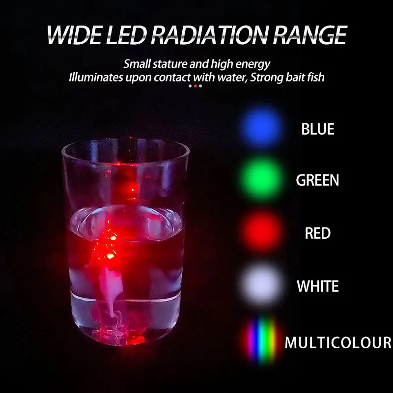 Herramientas de pesca, Mini luz LED para señuelos de peces, impermeable, subacuática, atracción, señuelo de pesca, lámpara de pesca para una noche de caída profunda - imagen 4