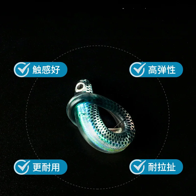 Cebo Artificial de silicona con lentejuelas de Color arcoíris, 10 piezas, 9cm, 2,7g, cabeza de plantilla para agua salada, señuelos de gusano suave para pesca - imagen 3