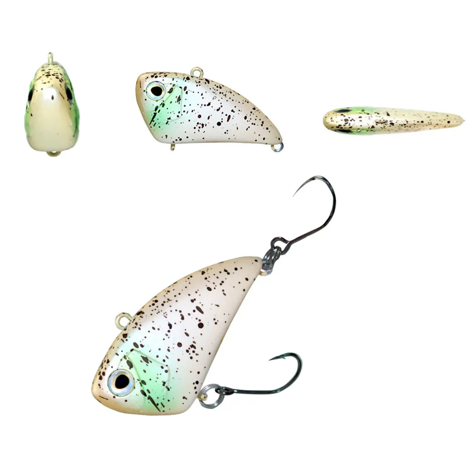 Mini VIB hundido, 3,8g, 30mm, 7,3g40mm, Crankbait, vibración, cebos duros artificiales, manivela sin labios, Wobbler, señuelo de pesca para Lucio - imagen 2