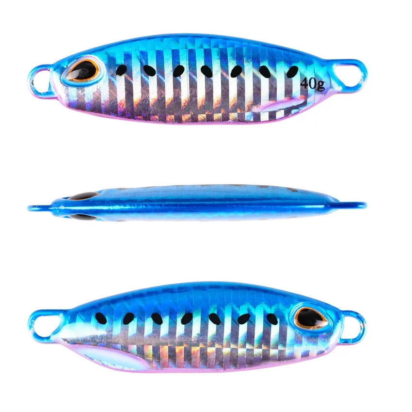 7 unids/set micro Jigging de fundición lenta cuchara de Metal 10/15/20/30/40g VIB Jigs señuelo de pescado pilker pesca cebo Artificial de mar - imagen 3