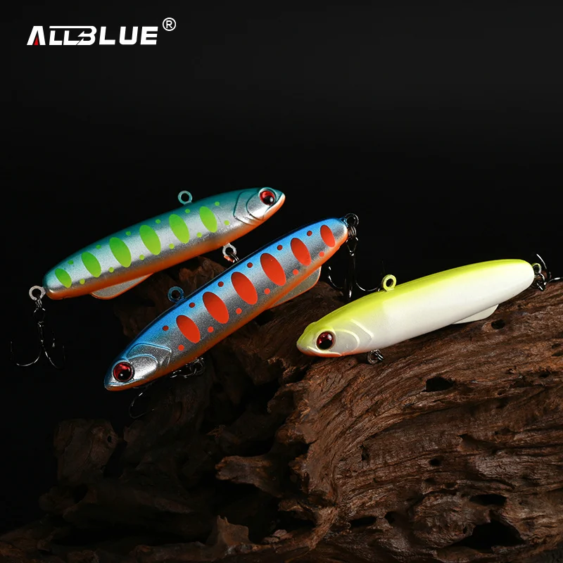 ALLBLUE Shiriten Vibe 90mm 31g suave VIB hundimiento Slient vibración señuelo de pesca cebo Artificial invierno hielo Wobbler lubina Pike Gear - imagen 5
