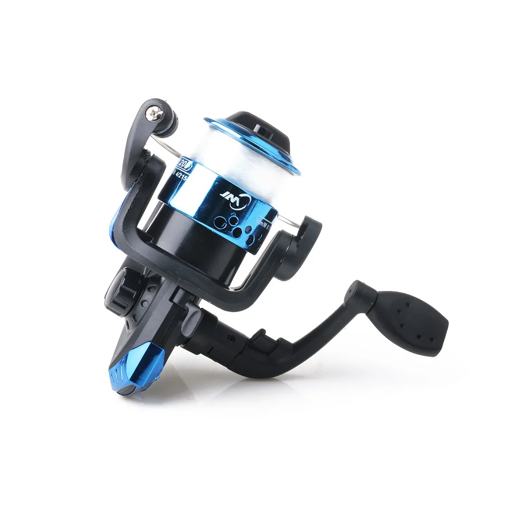 Carrete de pesca plegable ultraligero 5,2: 1, carrete giratorio con línea de pesca de 60m, rodillo de línea de gran diámetro, rueda de fundición, barco de cebo - imagen 5