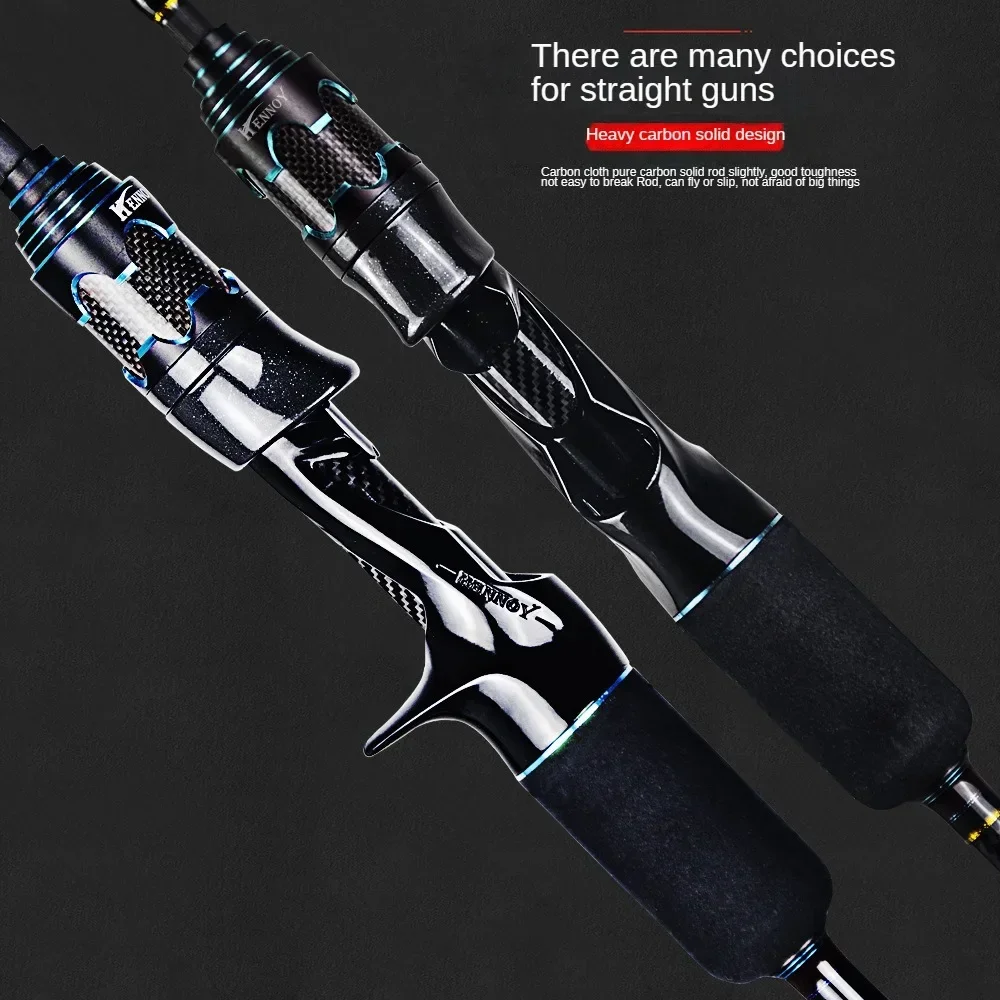 Hennoy Caña Slow Jigging Punta Sólida Alto Carbono para Barco - imagen 4