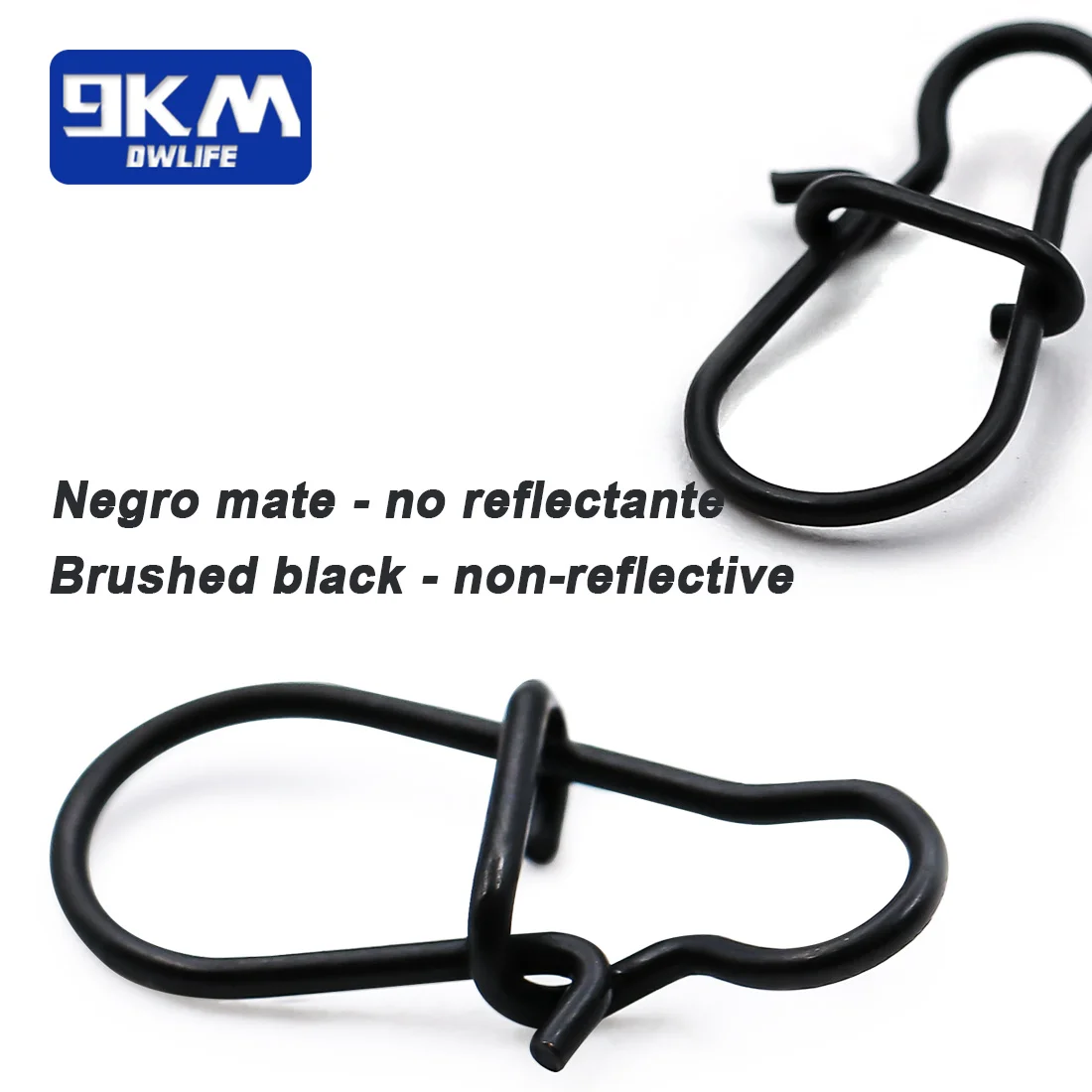 Broches de pesca Duo Lock, 25 ~ 100 Uds., Clips de pesca, mosquetones, giratorios de pesca, aparejos de pesca de cambio rápido para agua salada - imagen 5