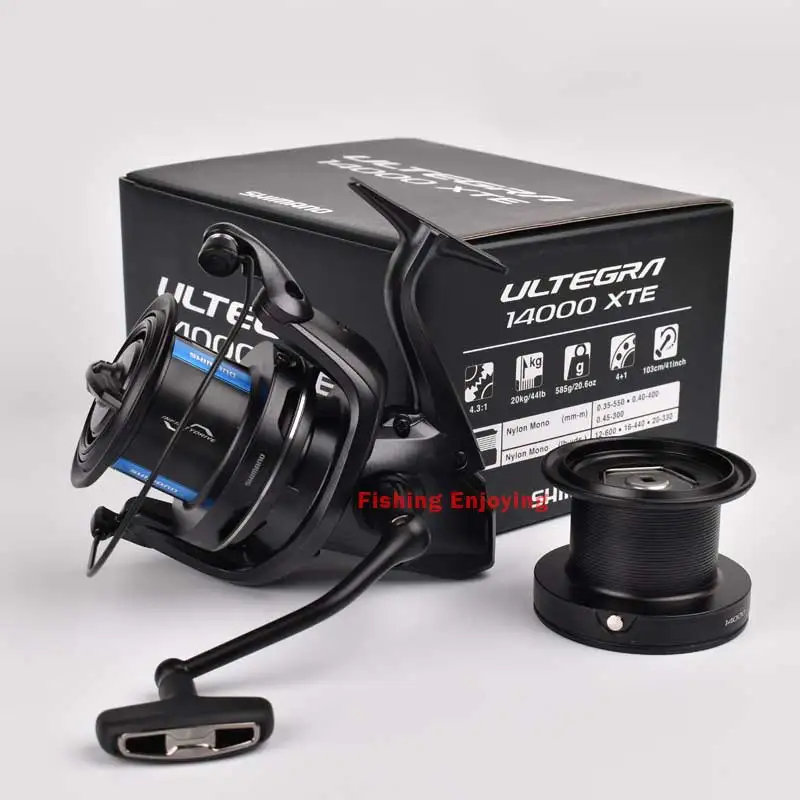 SHIMANO-carrete de pesca ULTEGRA/ULTEGRA XR 14000, carrete giratorio de fundición larga, alimentador de carpa, carretes de largo alcance, carrete grande para Pit - imagen 2
