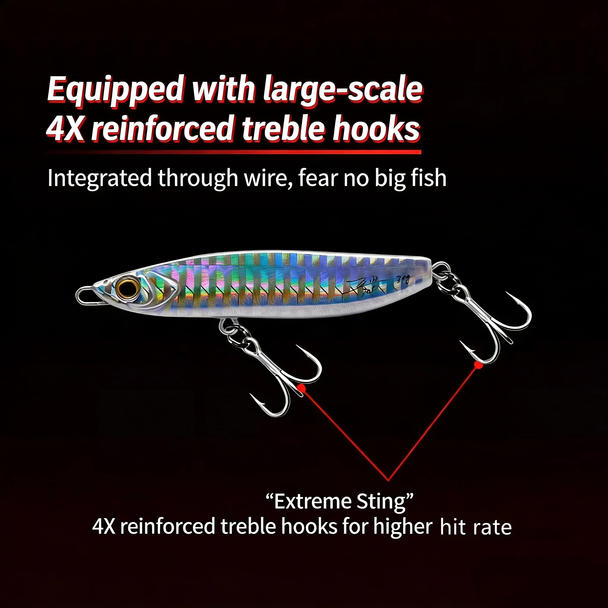 EWE Flash Jig metálico volador para lubina - imagen 5