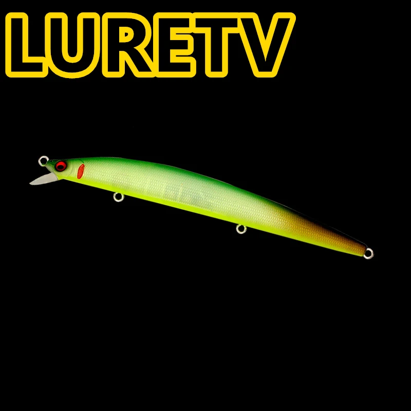 LURETV Flying Hero Minnow flotante para perca