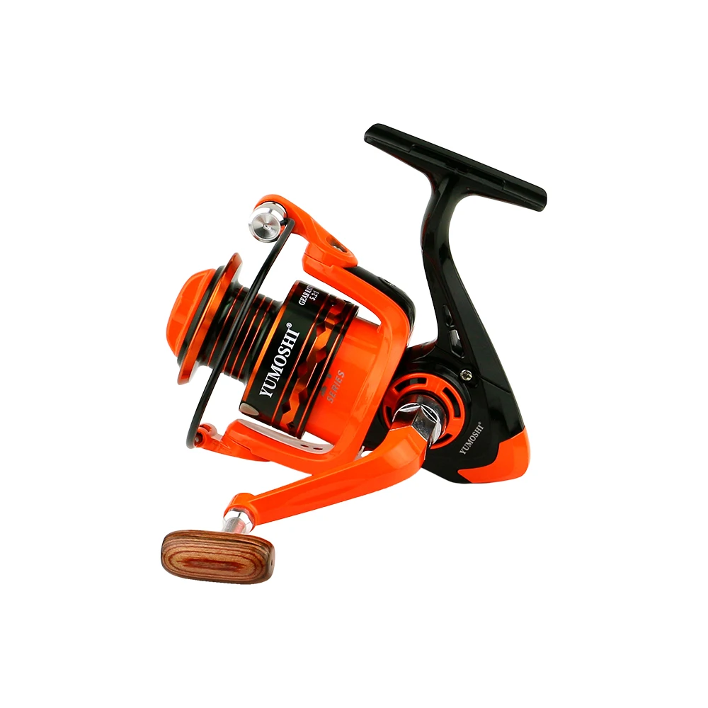 Carrete de pesca giratorio de agua salada naranja 2000-7000, bobina de pesca de carpa de alta velocidad, sistema de freno magnético de Metal, pesca ultraligera - imagen 4