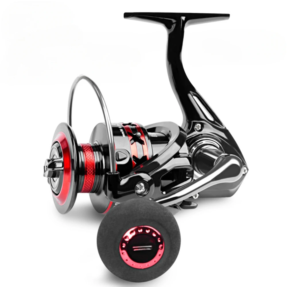 Carrete de pesca de Metal 2000-7000, agua dulce de mar, doble uso, arrastre máximo de 12Kg, carrete giratorio, carrete de baitcasting, pesca de carpa - imagen 3