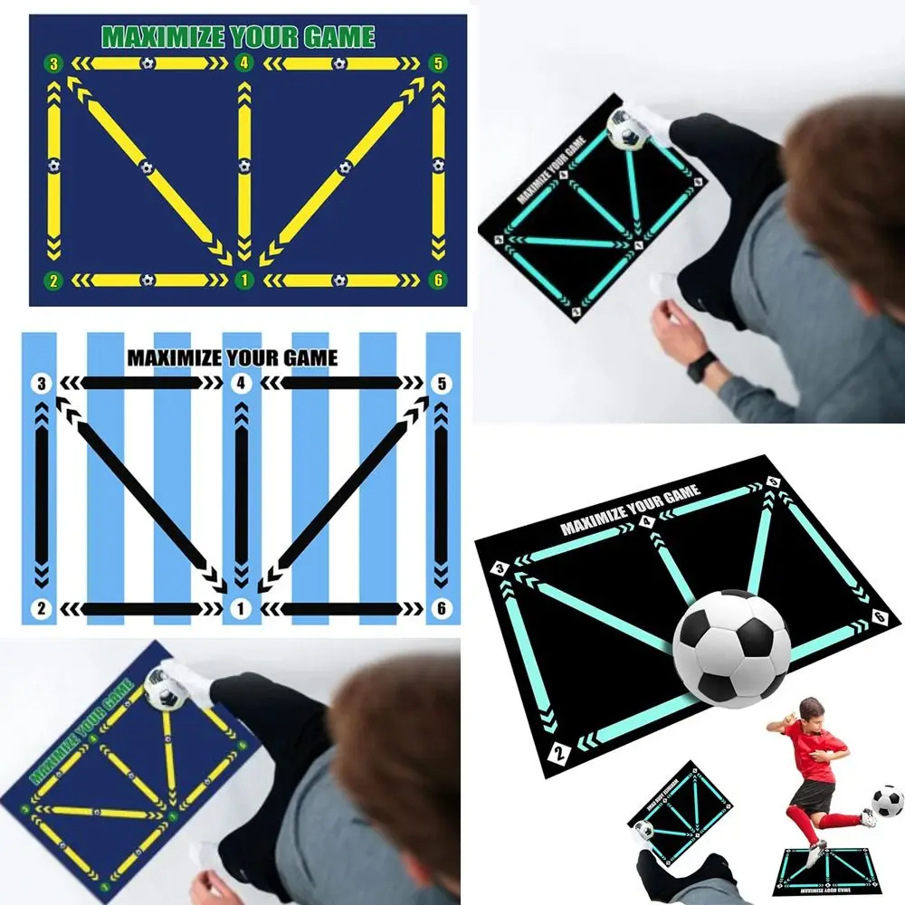 Estera de entrenamiento de fútbol para niños, alfombrilla de entrenamiento de fútbol, antideslizante, silenciosa, equipo de entrenamiento de agilidad de fútbol - imagen 2