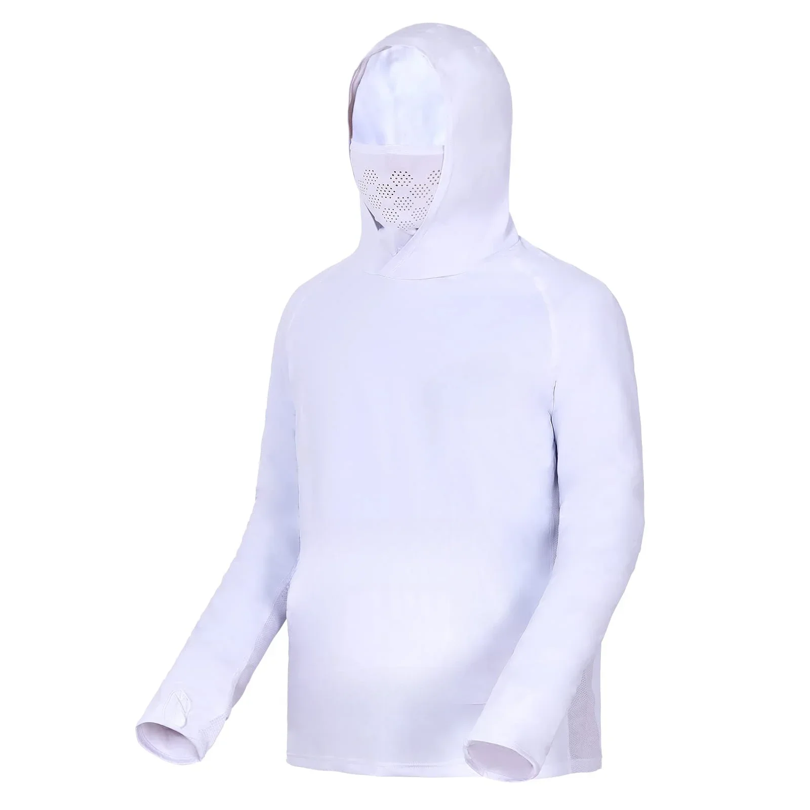 Ropa de protección solar para hombre y mujer, camisa ligera de pesca, Sudadera con capucha de manga larga para pesca y senderismo - imagen 3