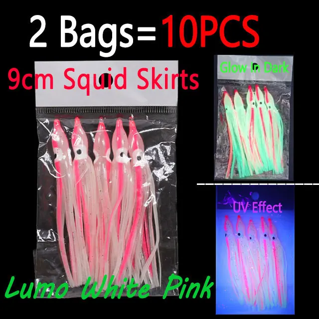 2 bags white pink