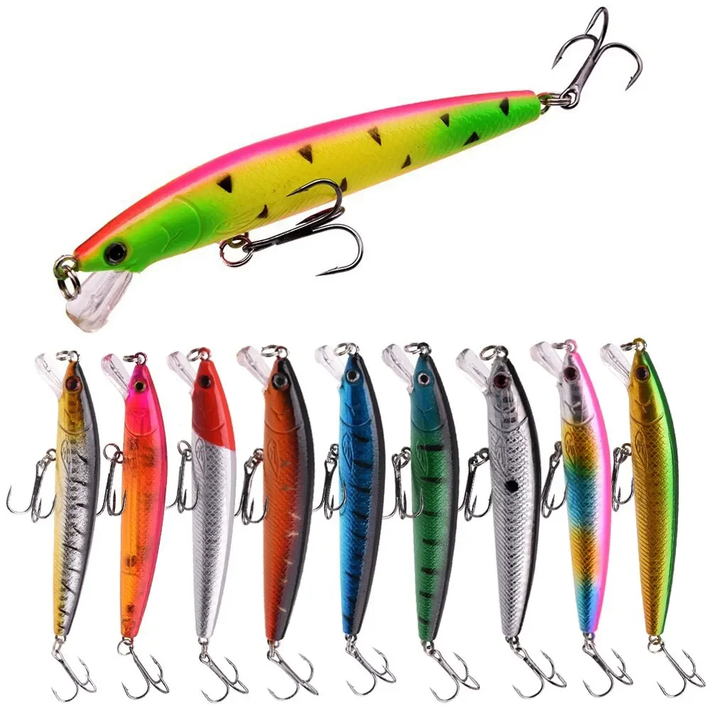 Señuelos crankbait flotantes vista frontal