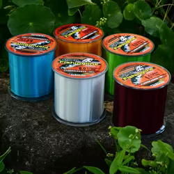 Línea de nailon con revestimiento de fluorocarbono 0,4-9,0, línea de monofilamento de pesca Invisible de 300M, línea de pesca duradera de agua dulce de hundimiento rápido