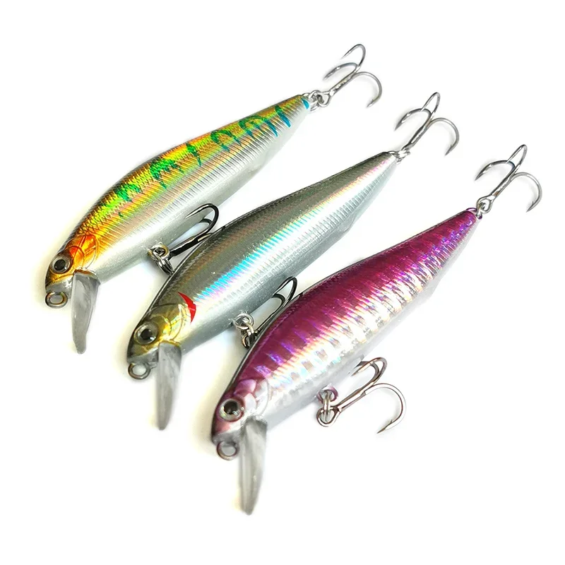 Señuelo de Pesca Minnow, cebo Artificial que se hunde, ojos 3D, Wobblers de plástico, aparejos de Pesca, sistema magnético de fundición lejana, 7g10g, 1 Uds. - imagen 5