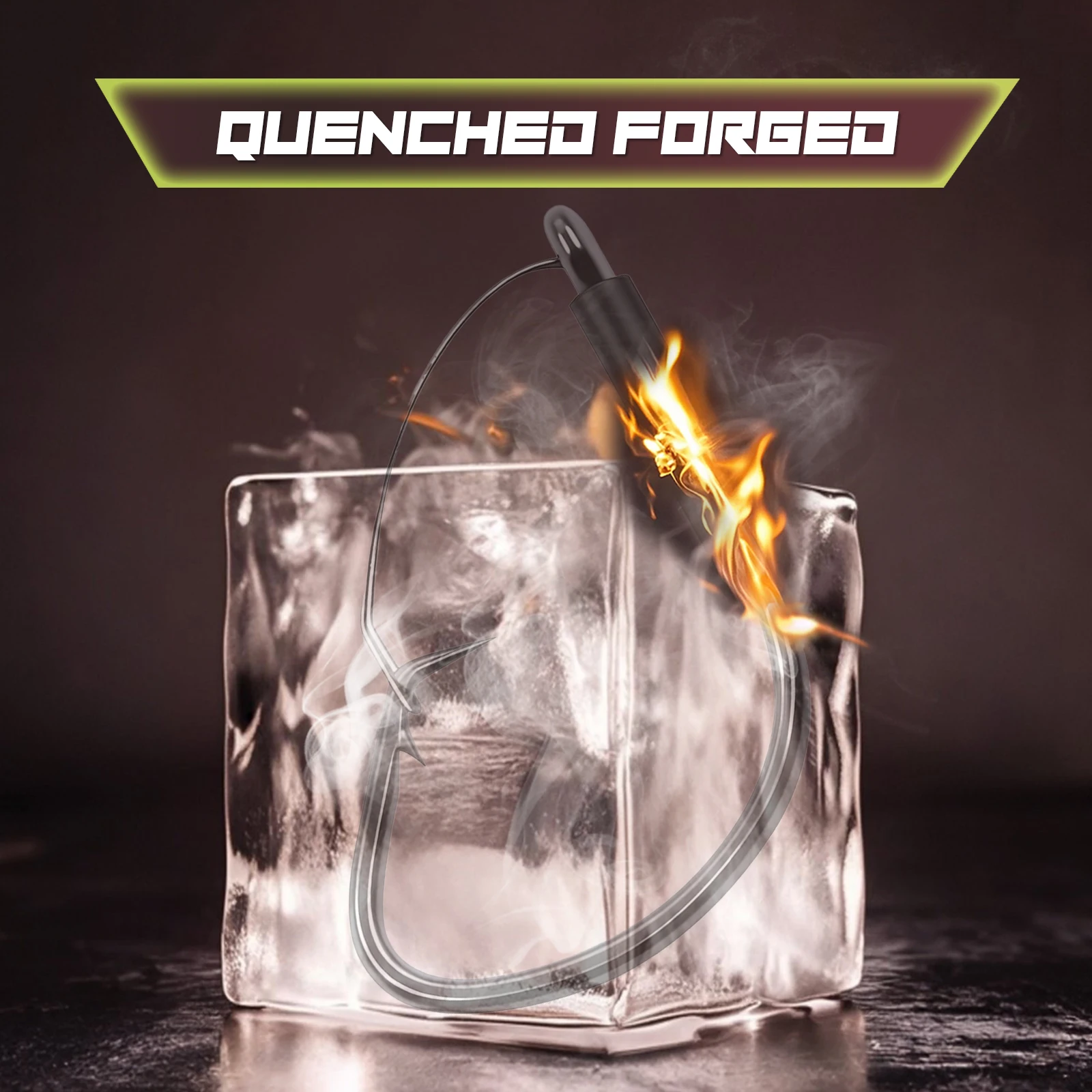 Ganchos de pesca sin malezas de 9KM, anzuelo circular, anzuelo de gusano, aparejo loco, anzuelo de lubina para aparejo loco - imagen 4