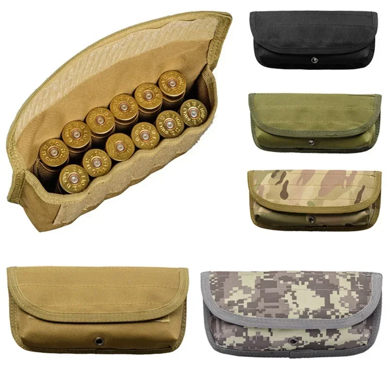 Bolsa de almacenamiento para escopeta de 12 agujeros, accesorios Molle para caza al aire libre, riñonera EDC, bolsa de almacenamiento multifunción