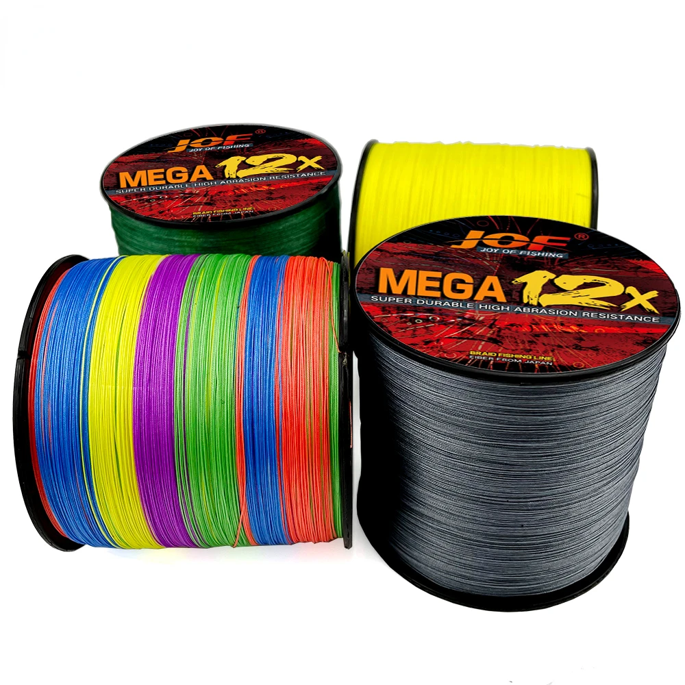 Sedal de pesca de tiro largo y liso de 300M, 12 hebras de seda en bruto, multicolor, PE de 0,16mm-0,55mm, grueso, resistente al desgaste y a las mordeduras - imagen 5