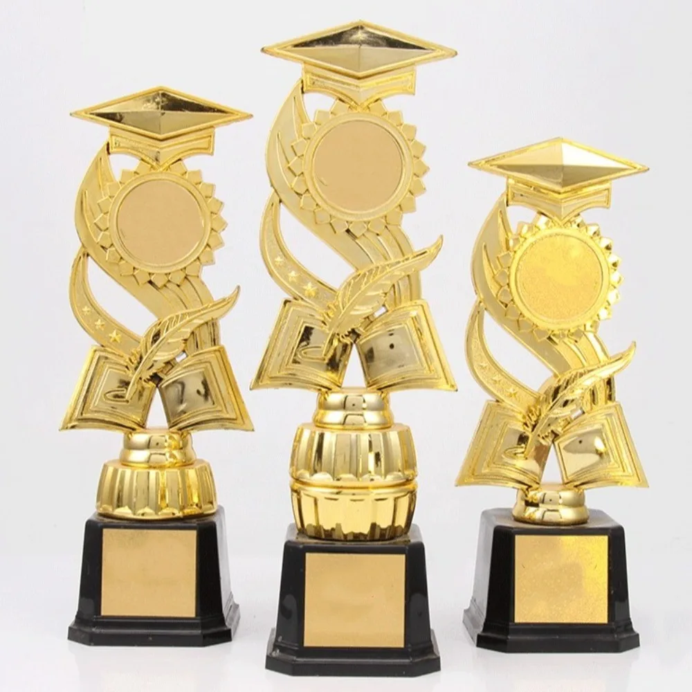 Plastic Golden Awards Trophy Little Doctor Model Children's Small Prize Cup Craft Souvenirs Competition Winner Award Trophy - imagen 3
