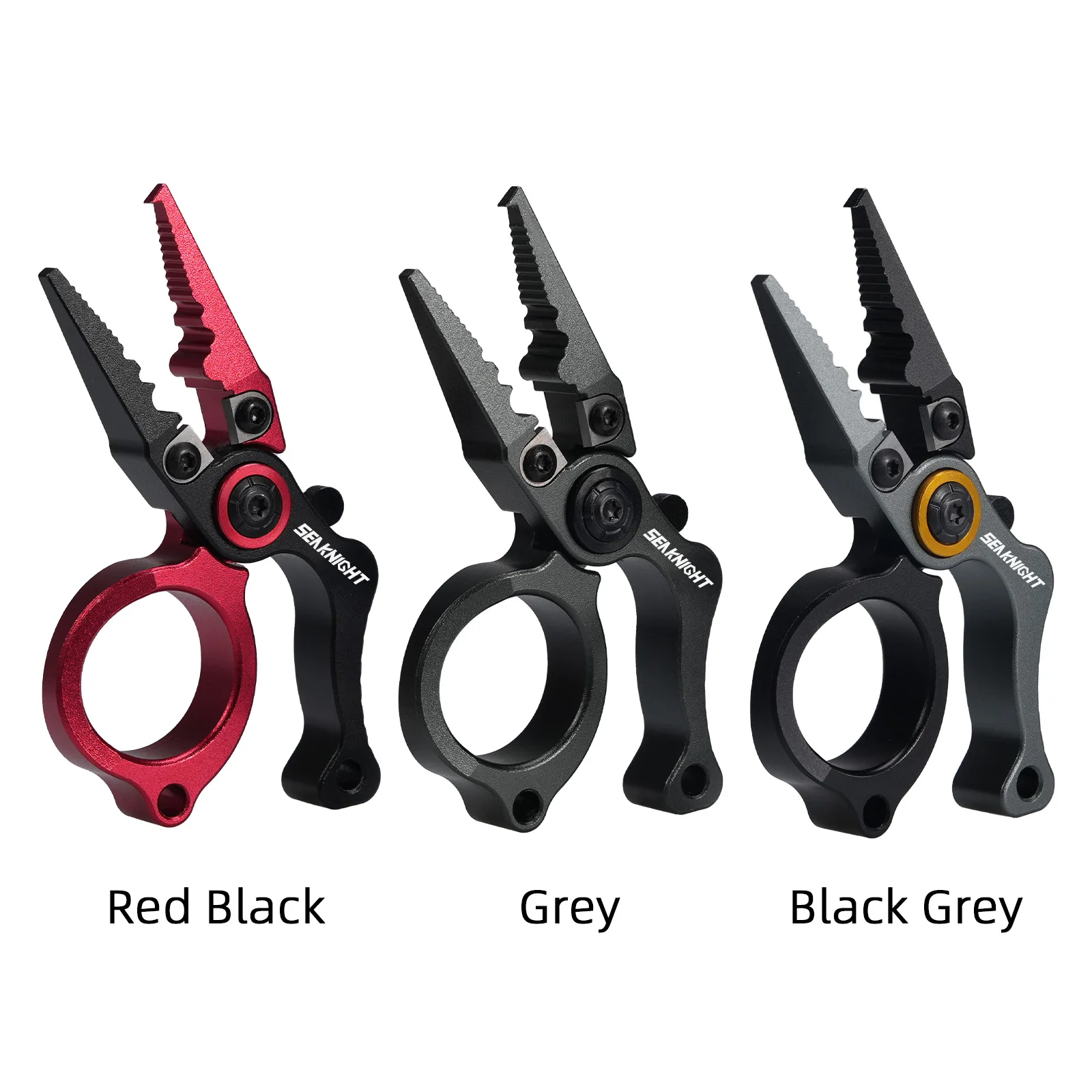 Alicates de pesca marca SeaKnight, herramientas de pesca al aire libre de tamaño Mini, cuerpo de aleación de aluminio, gancho de hoja de acero de tungsteno, cortador de línea - imagen 3