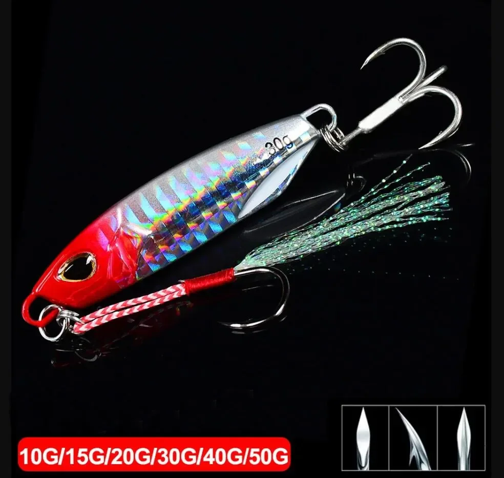 Jigs metálicos japoneses para jigging de lubina - imagen 3