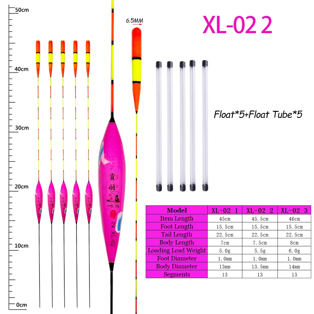 Aparejos de pesca de carpa cruciana, flotador de peces Nano, llamativo, accesorios de flotador de pesca, 5 unids/set - imagen 3