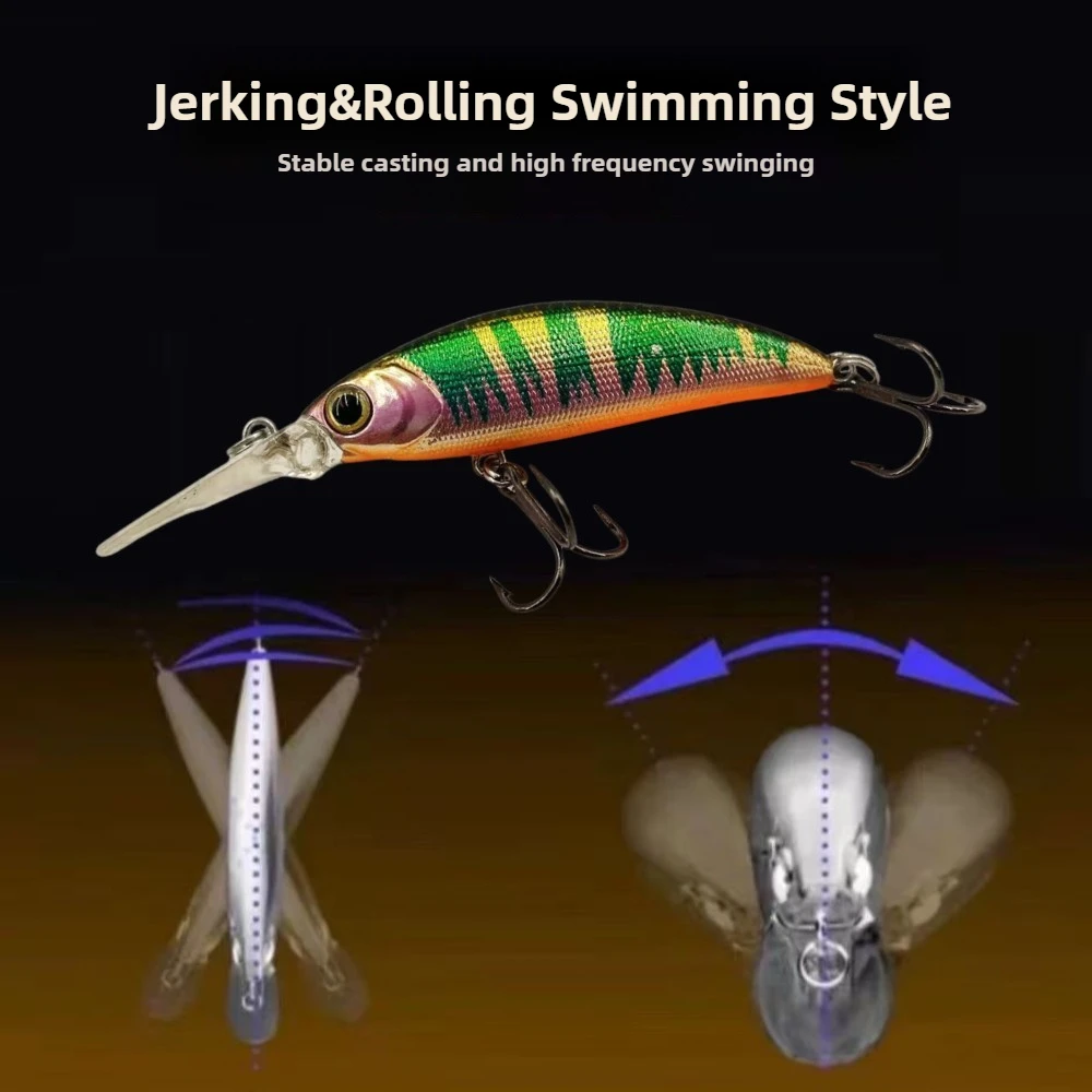 TSUYOKI trucha Minnow 50mm 5g señuelo de Pesca hundido buceo 0,8-1,5 m Ima Sukari 50SS Wobbler profundo Pesca Arco Iris trucha cebos de salmón - imagen 4