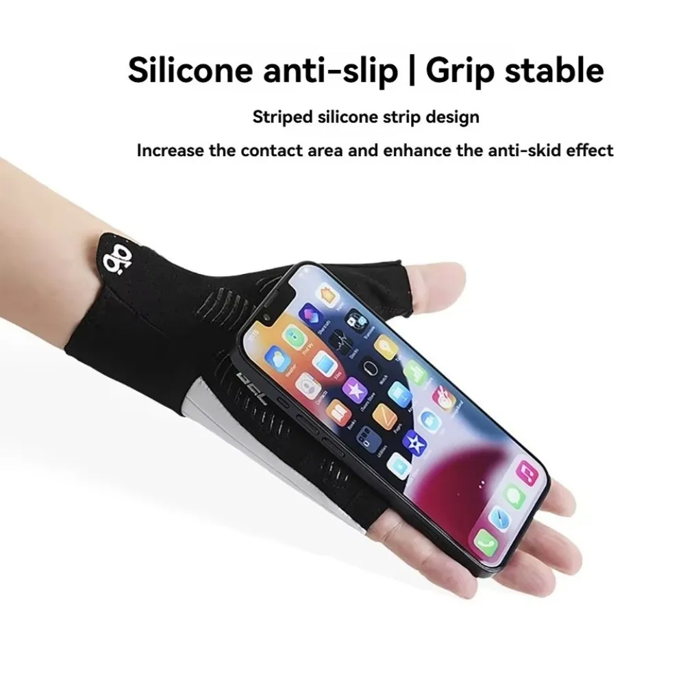 Guantes de bicicleta de verano, guantes de ciclismo MTB de medio dedo para hombres, acolchados 3D, antideslizantes, absorbentes de golpes, accesorios para bicicletas - imagen 4