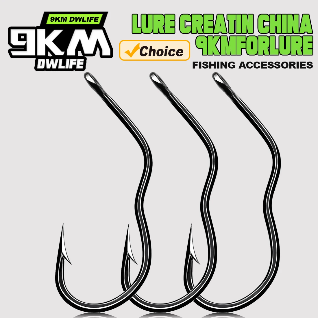 9KM 50 Uds anzuelo de carpa anzuelo de pesca con tapa automática de acero rico en carbono con púas afiladas con ojo - imagen 3
