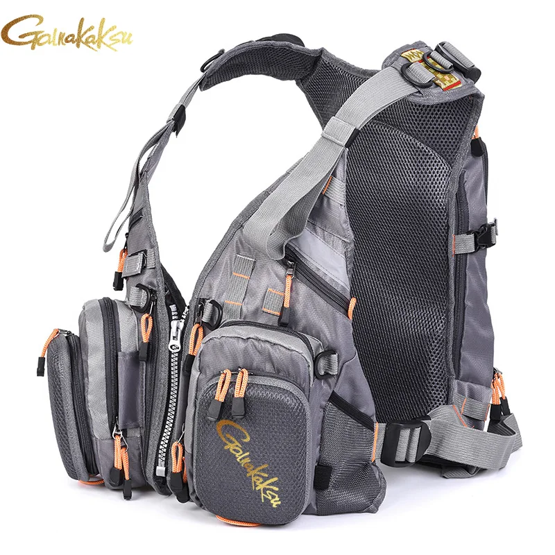 Chaleco salvavidas multifunción con mochila integrada para pesca - imagen 2
