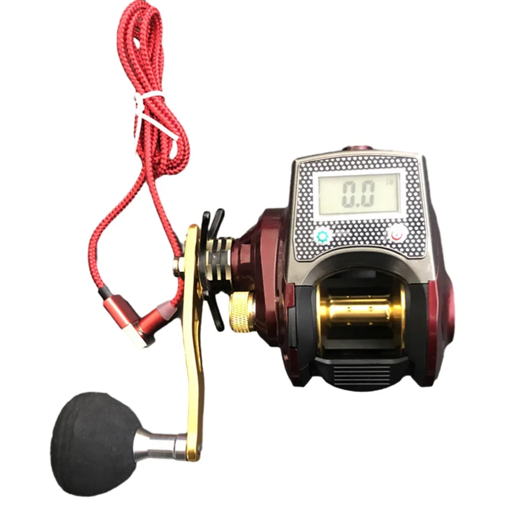 Carrete de Baitcasting de Metal, contador de línea, pantalla Digital LED, carrete de señuelo, cebo de pesca, carrete de pescado de fundición, carga USB de litio - imagen 5
