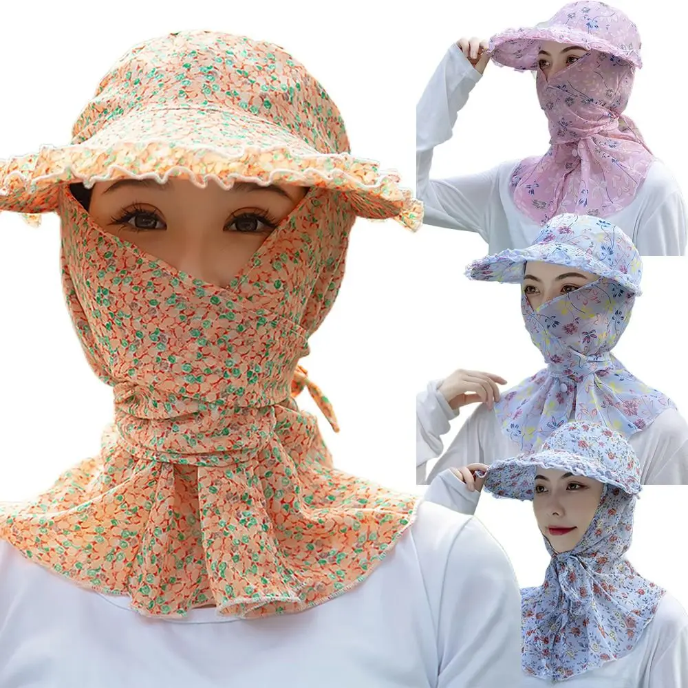 Nuevo Sombrero de cubo con protección solar, gorra para recoger té con flores de ala ancha, sombrero para el sol de secado rápido para acampar y hacer senderismo - imagen 4