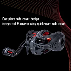 Carrete Baitcasting Ultraligero DEUKIO – 7,3:1 con freno magnético