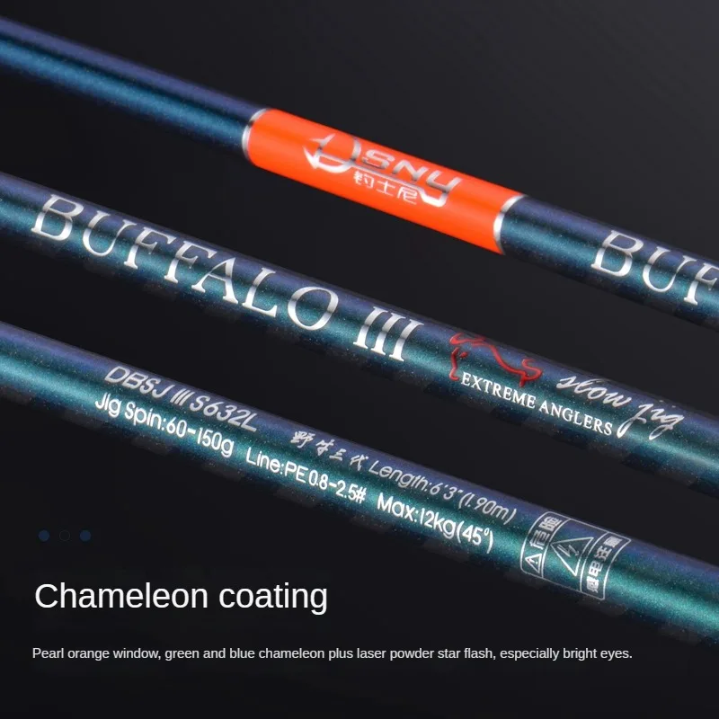 DSNY-caña de Jigging Fuji ultraligera, totalmente de carbono, 1,9 m, 2,05 m, peso del señuelo, 60-300G, 18kg, caña de pescar giratoria para barco oceánico - imagen 4