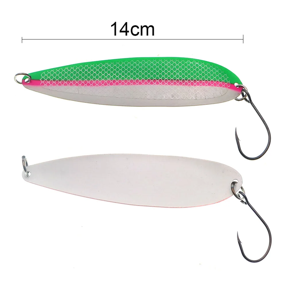 Cuchara de pesca de Metal, 14cm, 26g, cuchara fina, señuelo de pesca, cebo duro, Spinner, cebo Isca Artificial, aparejos de pesca - imagen 2
